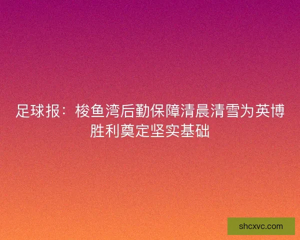 足球报：梭鱼湾后勤保障清晨清雪为英博胜利奠定坚实基础